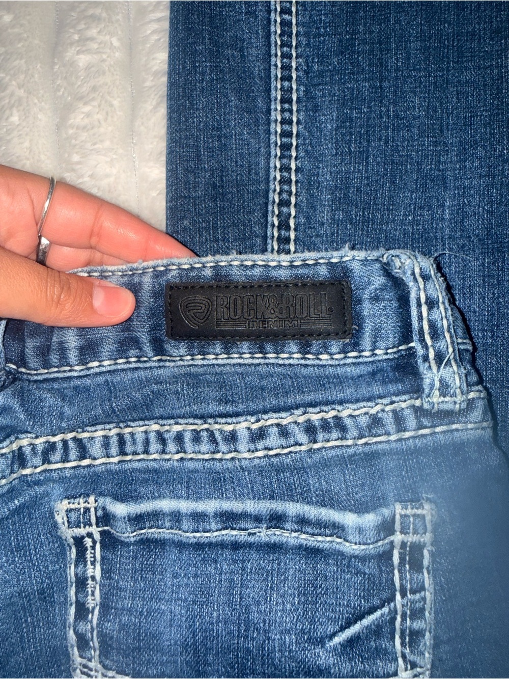 Rock & Roll Denim Kids' Skinny Jeans — Medium Blue